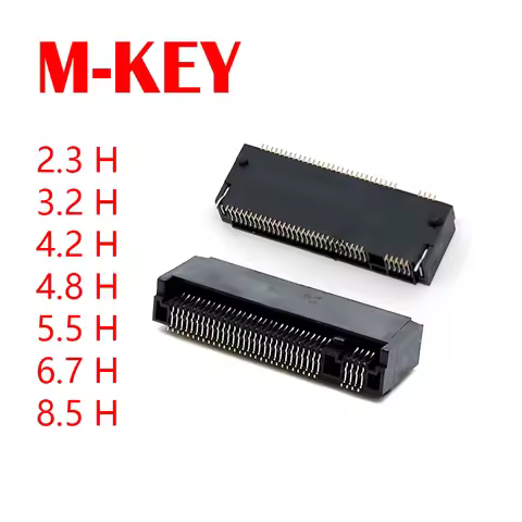 LOTES NGFF M-KEY slot M.2 socket 67PIN 2.3H 3.2H 4.2H 4.8H 5.5H 6.7H 8.5 high SSD hard drive card sl