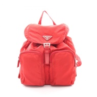 【二手】Prada PRADA VELA B5885RED尼龍皮革雙肩包 女款二手 B
