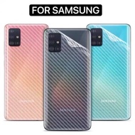 ฟิล์มหลัง เคฟล่าใส (Kevlar) For Samsung Galaxy A05 A05s A2Core A01Core A04s A13 A14 A23 A24 A33 A34 M23 M33 A03 A73 A53 A54 M01core ฟิล์มหลังใส คาร์บอนไฟเบอร์ Corbon Fiber