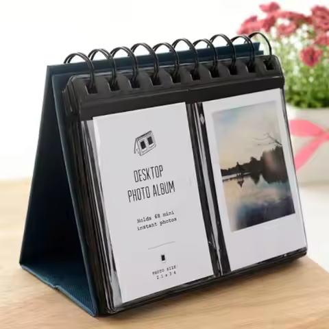 Instax Mini Photo Album 68 Pockets Desk Calendar Album for Fuji Instant Mini 8 9 70 50s Polaroid Z23