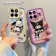 Casing for Honor X8C X6B X8B X6A Plus Soft Cute Kuromi Pochacco Back Phone Cover