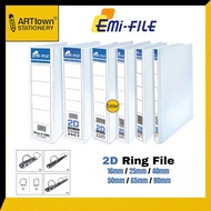 EMI A4 2D Ring File 2D Ring File White File （Ready Stock)