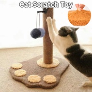 【READY STOCK】Cat Scratch Play Bed Toy Plush Post Scratcher Cat Tree Tower Mainan Kucing Pet Interactive Toys