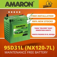 95D31L NX120-7L AMARONGO Maintenance Free Bateri Hyndai Sante Fe Car Bateri 12 month warranty 95D31R