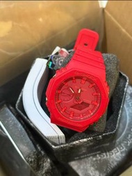 【全新行貨】CASIO卡西歐 鋼鐵人配色 海岸八角防水 石英機芯 樹脂錶帶 日韓錶 男錶 紅色錶盤