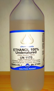 100% Absolute Ethanol 2.5L AR Laboratory Analytical Reagent ACS grade