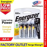 Energizer Alkaline Power AA BP4 X 1-Card #E91 #Energizer #EnergieLongueDuree #AlkalinePower #9637-A 