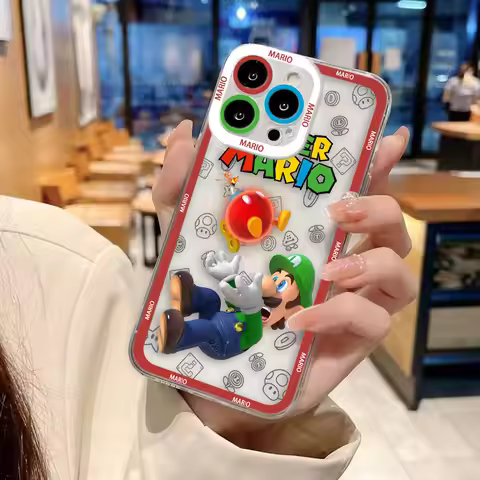 Game Super M-Mario Bros Cover Clear Phone Case For Xiaomi Redmi Note 15 14 13 12 11 11T 11S 10 9 10S