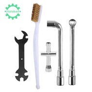 Pack of 5 3D Printer Parts Wrench + Mini Phillips Socket + Nozzle Brush + 6 mm 7 mm L Wrench for End