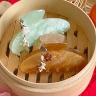 [Hair Faerie] Handmade CNY Dangling charm hair claw Premium jewellery grade charm