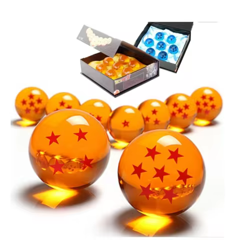 Dragon Ball 7 Stars Crystal Ball All Size 3.5-7.6 Cm Resin Sphere Model Christmas Kid Children Prese