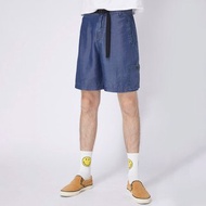 【中性款】牛仔短褲 / 深藍