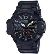 ｛FUAN}台灣卡西歐總代理公司貨 G-SHOCK 雙時區全方位測溫飛行概念錶(GA-1100-1A1)-全黑/一年保固