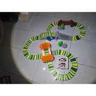 Electric car race track racing car toy