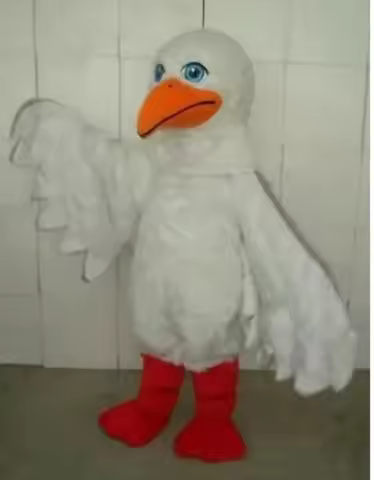 Sea Gull Seagull Mascot New Adult Halloween Christmas Popular Fancy Cartoon Costume Plush Fancy Dres