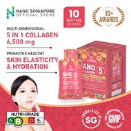 Nano Collagen 5+ Drink -6500mg 5 in 1 Collagen Complex Supplement Ginseng Biotin Vitamin C White Tomato