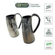 Buffalo Horn Cup - Hoa Binh Artisan - Product Made in USA & EU, 100% natural horn