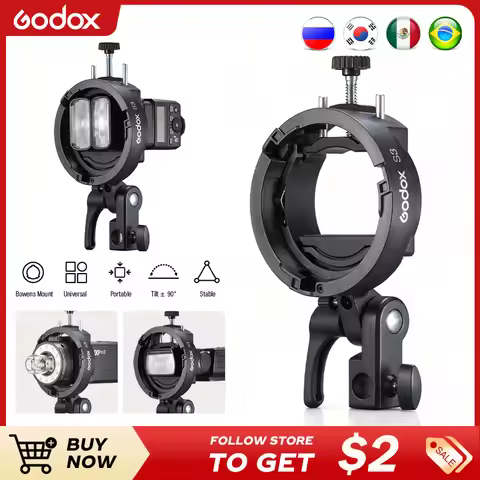 Godox S3 Speedlite Bracket for V100/V1ProAD200Pro AD200Pro II AD400Pro AD400Pro II AD600Pro V860 III
