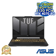 【雷蛇電競好禮送】【記憶體升級特仕版】ASUS TUF Gaming F15 FX507VI-0042B13620H 御鐵灰 15.6吋電競筆電 (WQHD IPS 165Hz/Intel i7-13620H/16G+16G DDR5/512G PCIE SSD/NVIDIA RTX 4070 8G/WIN 11)