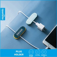 4x Thread Holder Power Cable Holder Plug Hanger Plug Holder Wall Hook Mounted Hanger Pemegang Wayar