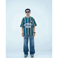 Crashco Jersey Itzy Full print Green Boxy Fit