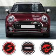 Car Front Grill Badge Cover Emblem 3D Stickers For Mini Cooper F54 F55 F56 F60 R55 R56 R60 R50 R52