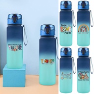 Blue  Tumbler Gradient Color Water Bottle Insulated Sports Water Bottle 32oz Water Bottle BPA Free T