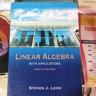 Linear algebra book LINEAR ALGEBRA with APPLICATIONS eighth edition Steven j.leon