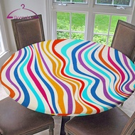 [deevoka] Polyester Tablecloths - 43inch or 59inch Round  Fitted Table Cloth Cover