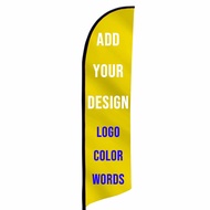 Bagetu Custom Feather Flags for Business Personalized Beach Flags Advertising Promotional Banners(FL