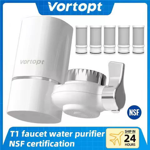 Vortopt Faucet Water Filter NSF International Certified, a set of 5pcs filter cartridges for purifyi