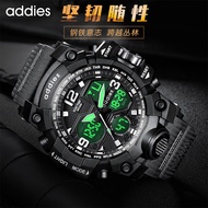 Edison /addies2022 new electronic watch student multi-functional sports double display men's Watch