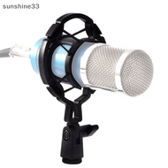 SY  Universal Professional Condenser Microphone Mic Shock Mount Holder Studio Recording  For Large Diaphram Mic Clip Black SY