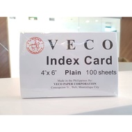 VECO Unruled/Lined Index Card 4" x 6" (100 pcs.)