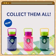 Tumbler Starbucks Kreaby Colorful Weaves Ramadhan 2023 Size 1 Liter/Tumbler Kreaby Starbucks 1 Liter