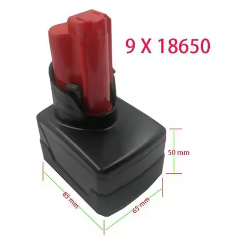 M12 Battery Plastic Case PCB Circuit Board Shell for Milwaukee 12V 10.8V 3.0Ah 6.0Ah 9.0Ah 48-11-241