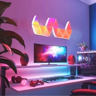 Triangle Smart Sound-Activated Quantum Wall Light Rhythm Modular Ambient Light for Gaming Room YPPQ