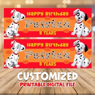 DALMATIANS BIRTHDAY BANNER