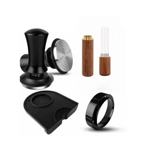 Espresso Coffee Press with Scale Constant Adjustment,Powdering Needle ,Powder Receiving Ring Coffee 
