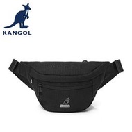 【橘子包包館】KANGOL 英國袋鼠 腰包 6055380620 黑色