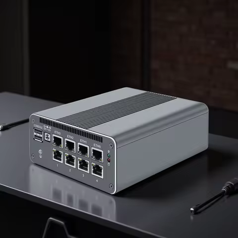 Topton Firewall Mini PC 2x10G SFP+ Intel i3-N355 N305 N150 N100 4xi226-V 2.5G LAN DDR5 NVMe Proxmox 