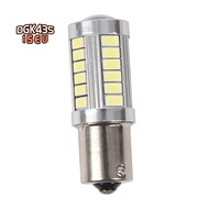 BA15S 12V White LED Sidelight Indicator Car Light Bulb 1156 P21W Silver 33-LED