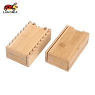[LAHOMIA] Dice Bamboo Dice Foldable Wooden Die Roller Castle Rolling Case for Board Game  Special Ed