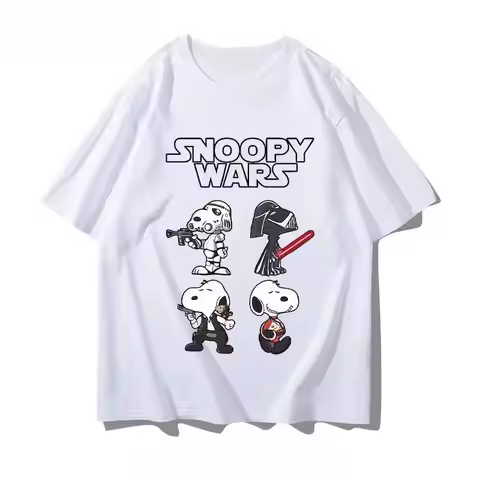 MINISO Snoopy Joint Short-Sleeved Summer Women's T-Shirt