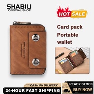 SHABILI 2025 new men's wallet, women's wallet, card bag, easy to carry, fashionable, high-quality PU