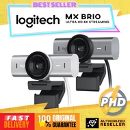 Logitech MX Brio Ultra HD 4K Collaboration and Streaming Webcam, 1080p at 60 FPS, Dual Noise Reducin