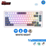 RK ROYAL KLUDGE H81 Wireless Keyboard Gasket Mount Hot Swappable RGB Gaming Mechanical Keyboard wit
