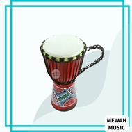 7“ Mini Djembe with Hand Painted Design