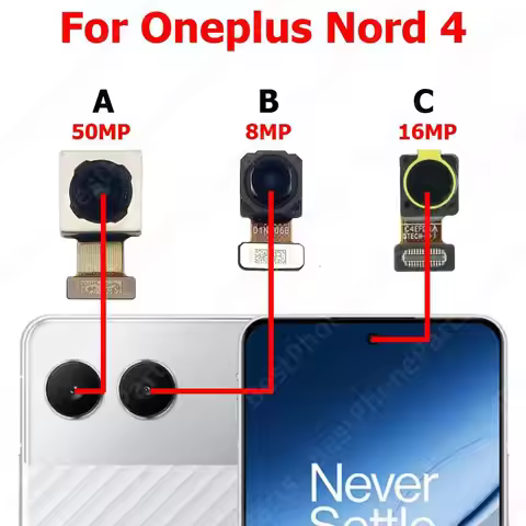 Rear Front Camera For Oneplus 1+ Nord 4 One plus Nord4 5G Backside Facing Frontal Selfie Back Camera