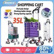 Grocery Shopping Cart Foldable Shopping Cart 8 Wheels Dual Purpose Portable Shopping Cart